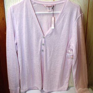 Victoria Secret Women's Long-Sleeve Top - Light Pink - Size Small - NWT
